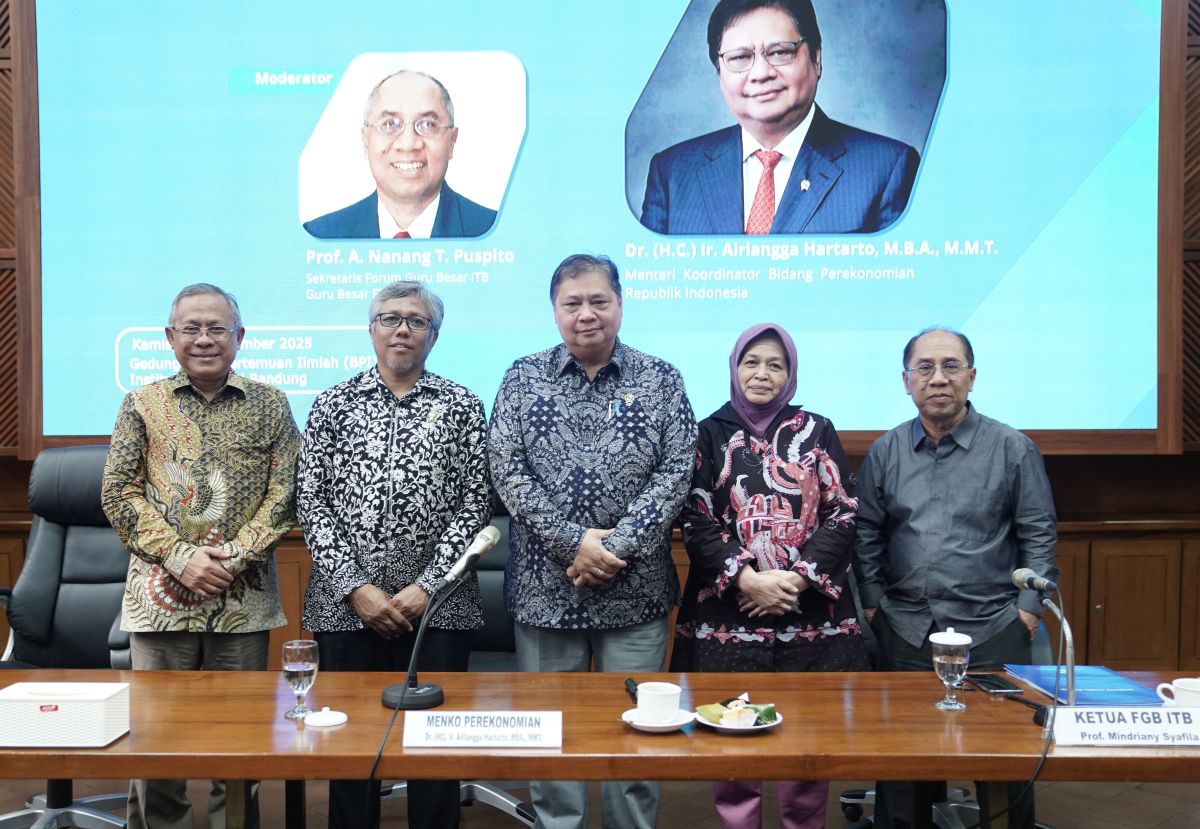 Menko Perekonomian dan Rektor ITB Diskusi Peran Sains dan Teknologi untuk Kemajuan Perekonomian Indonesia