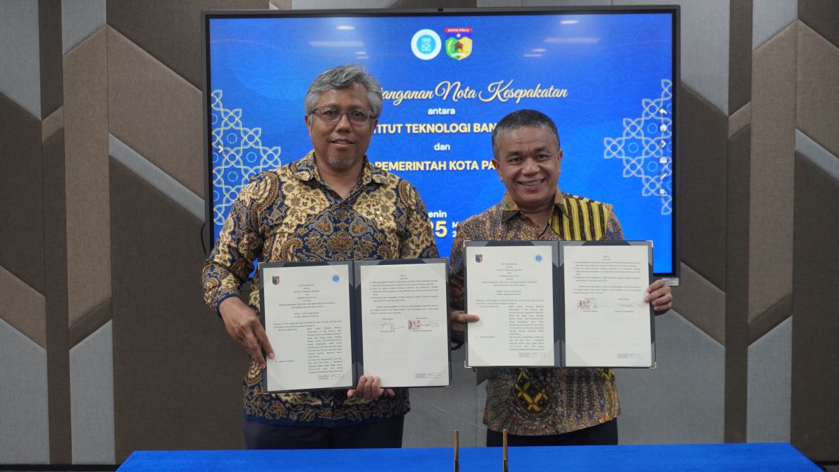 Rektor Tandatangani Nota Kesepahaman ITB dan Pemkot Palu, Sinergi Tingkatkan Daya Saing Daerah
