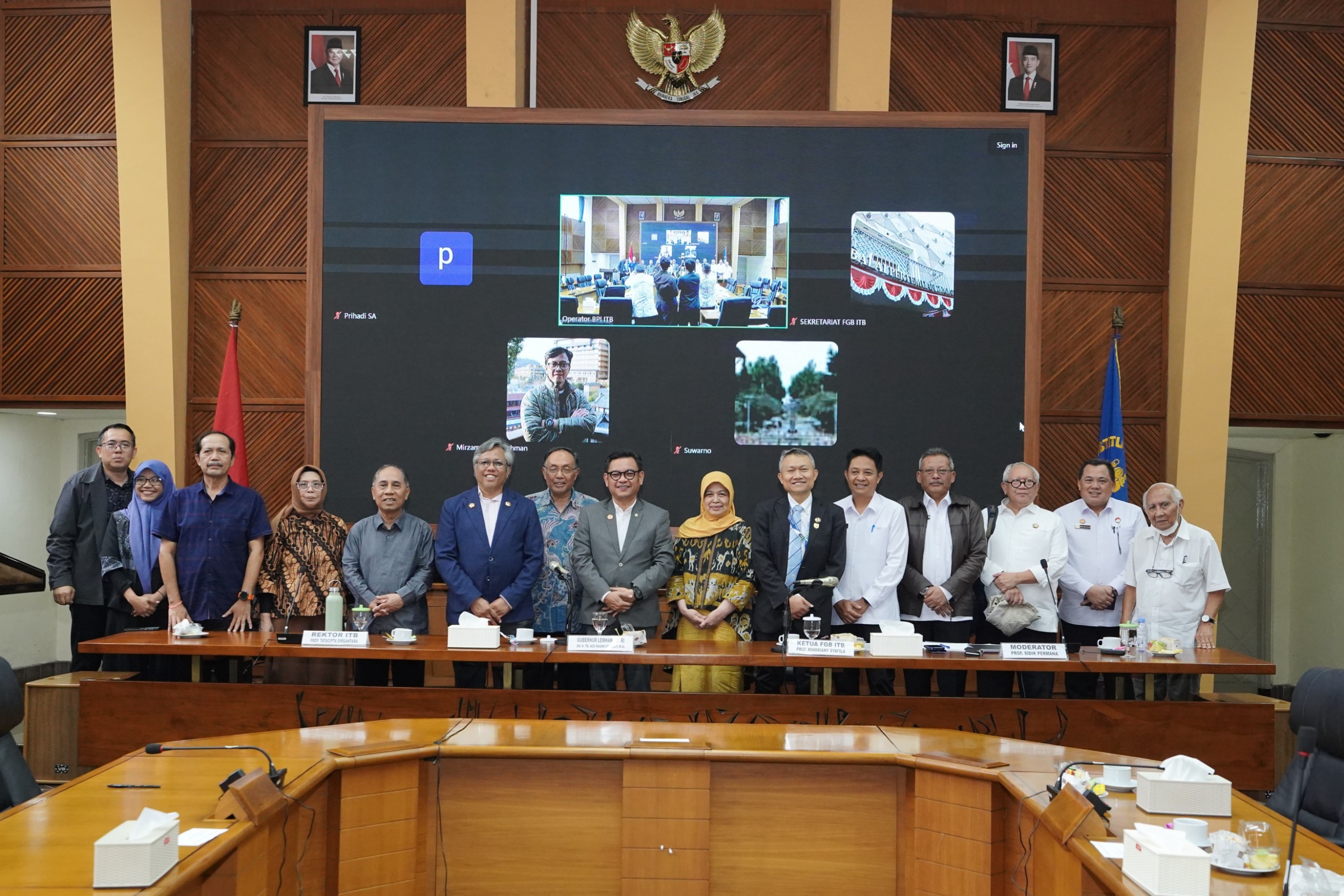 Forum Guru Besar ITB Gelar FGD Kepemimpinan dan Ketahanan Nasional dengan Gubernur Lemhannas RI