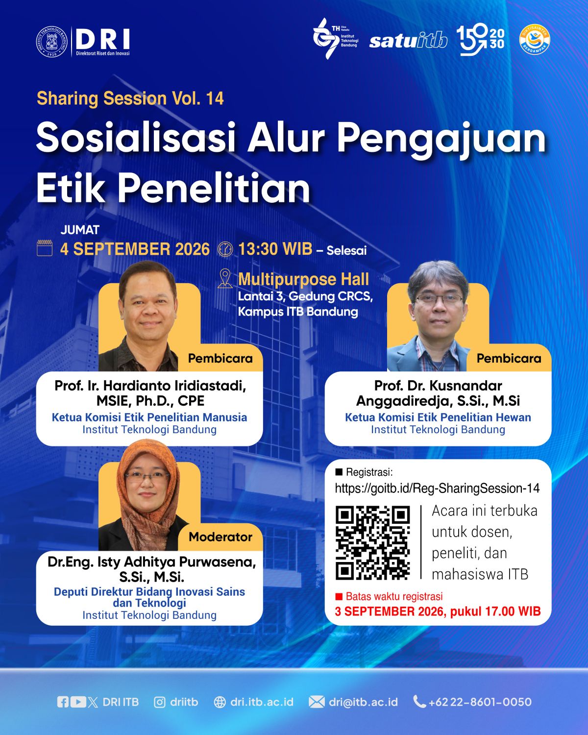 Sharing Session DRI Vol. 14: Sosialisasi Alur Pengajuan Etik Penelitian