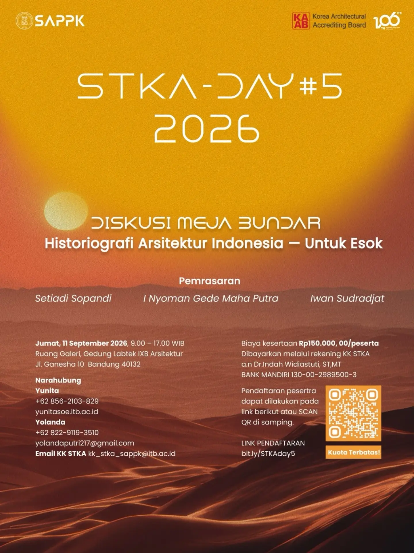 STKAday 2026: Historiografi Arsitektur Indonesia - Untuk Esok