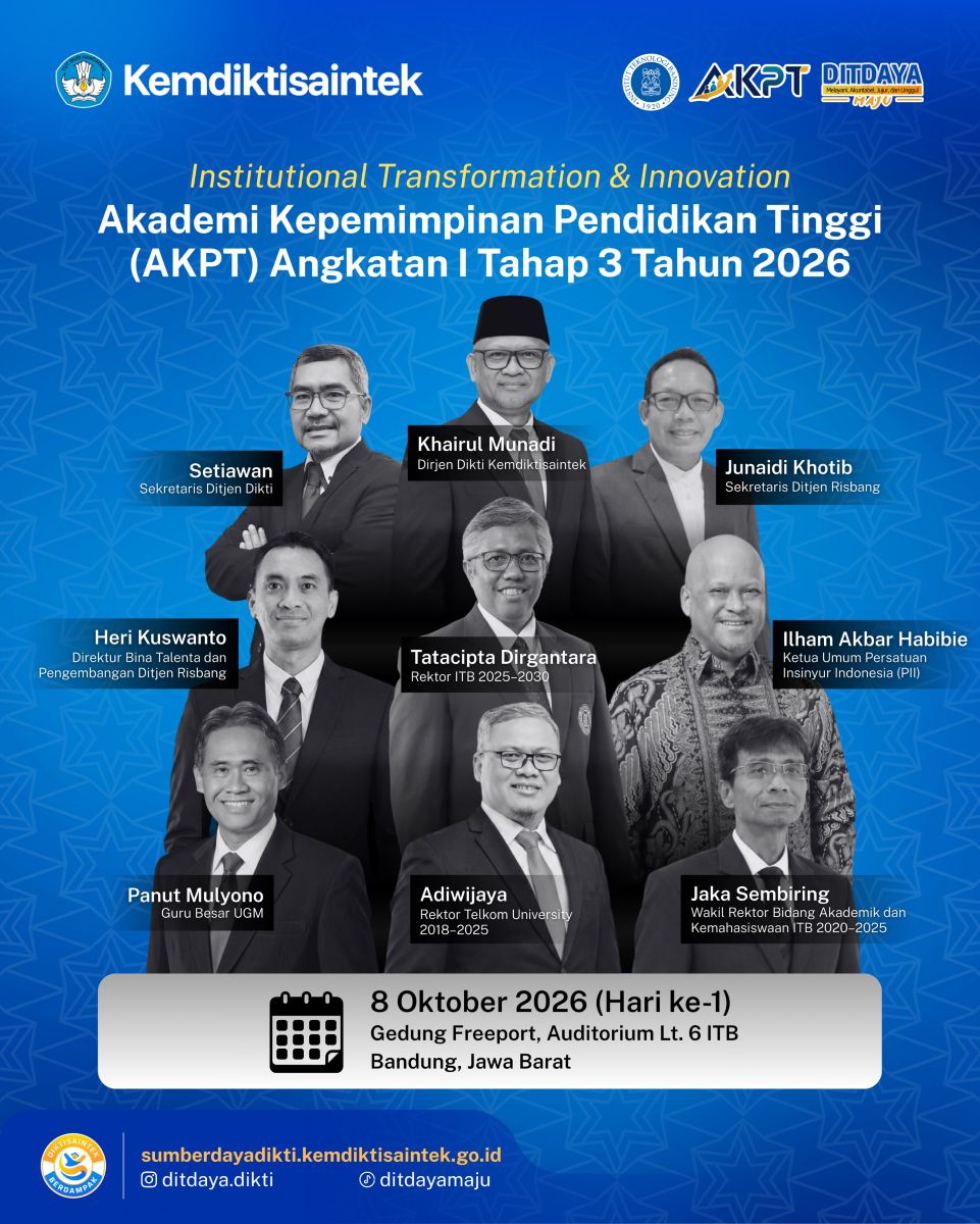 Akademi Kepemimpinan Pendidikan Tinggi (AKPT) Angkatan I Tahap 3 Tahun 2026