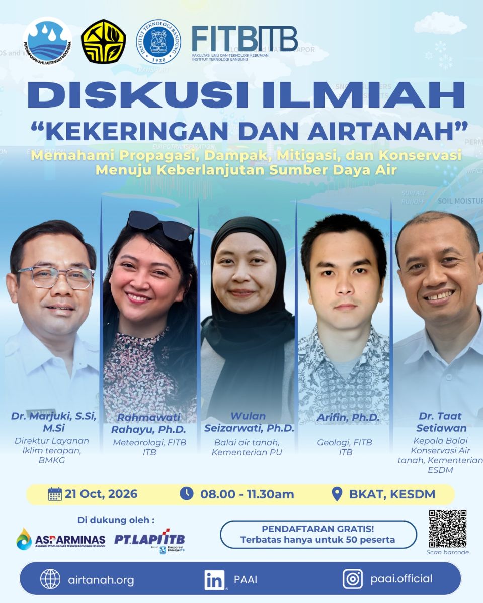 Diskusi Ilmiah Kekeringan dan Air Tanah