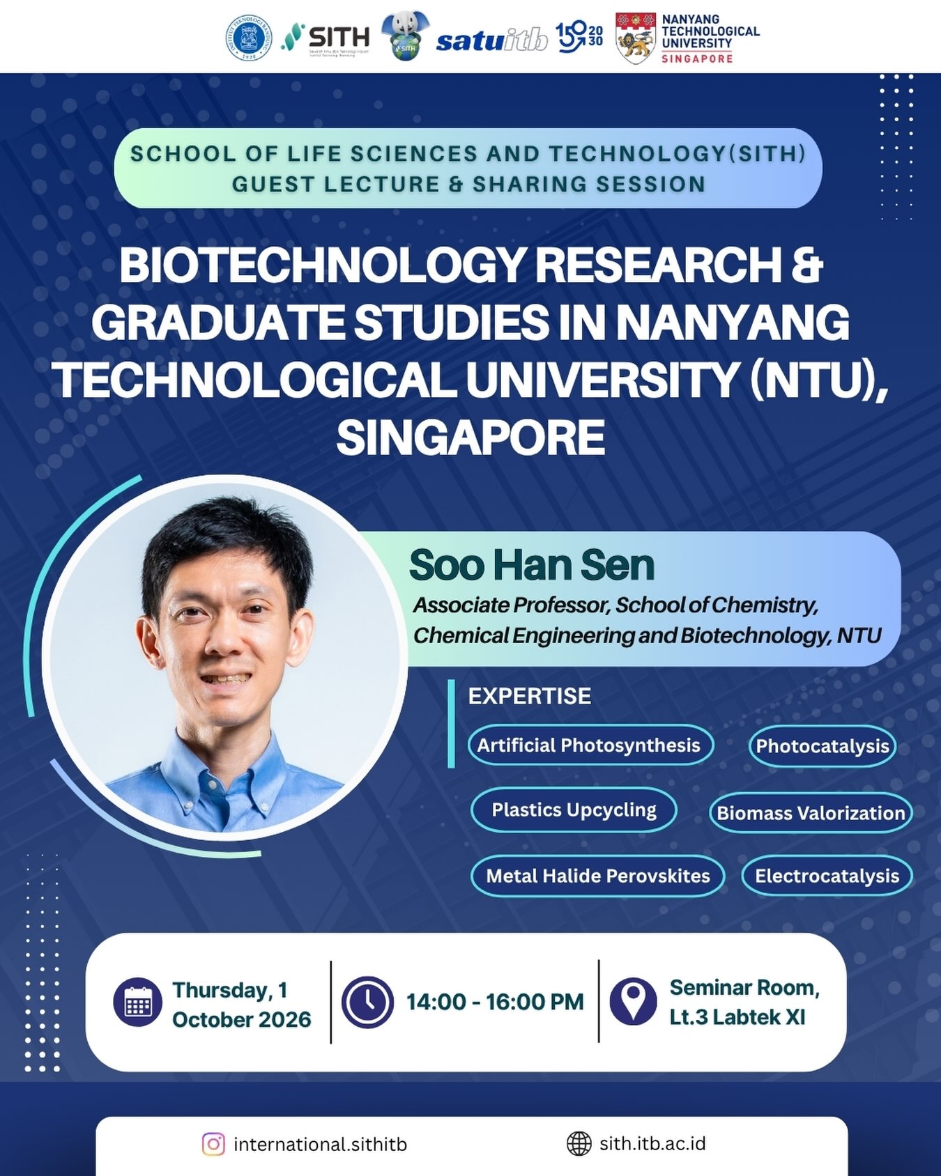 Explore Biotechnology Research and Graduate Studies at NTU