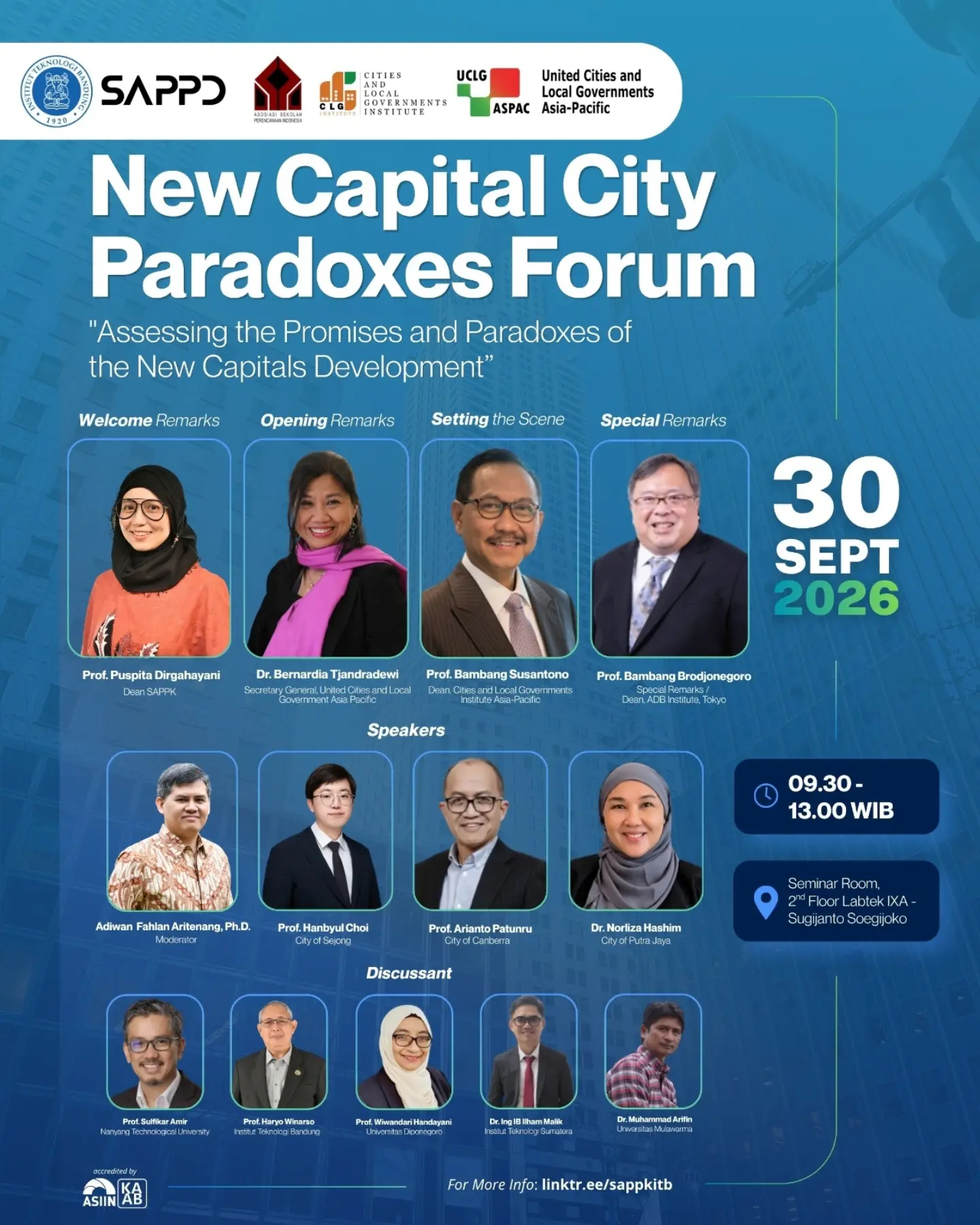New Capital City Paradoxes Forum: Assessing the Promises and Paradoxes of the New Capitals Development