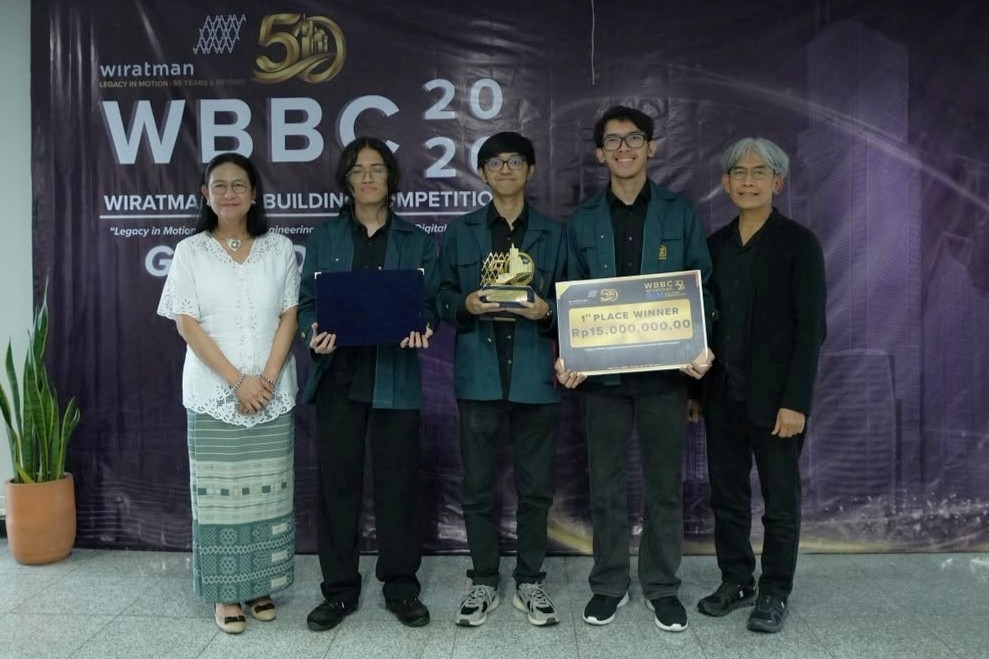ITB Architecture Students Win First Place Nationally with DeepBIM, an AI Innovation in Building Modeling