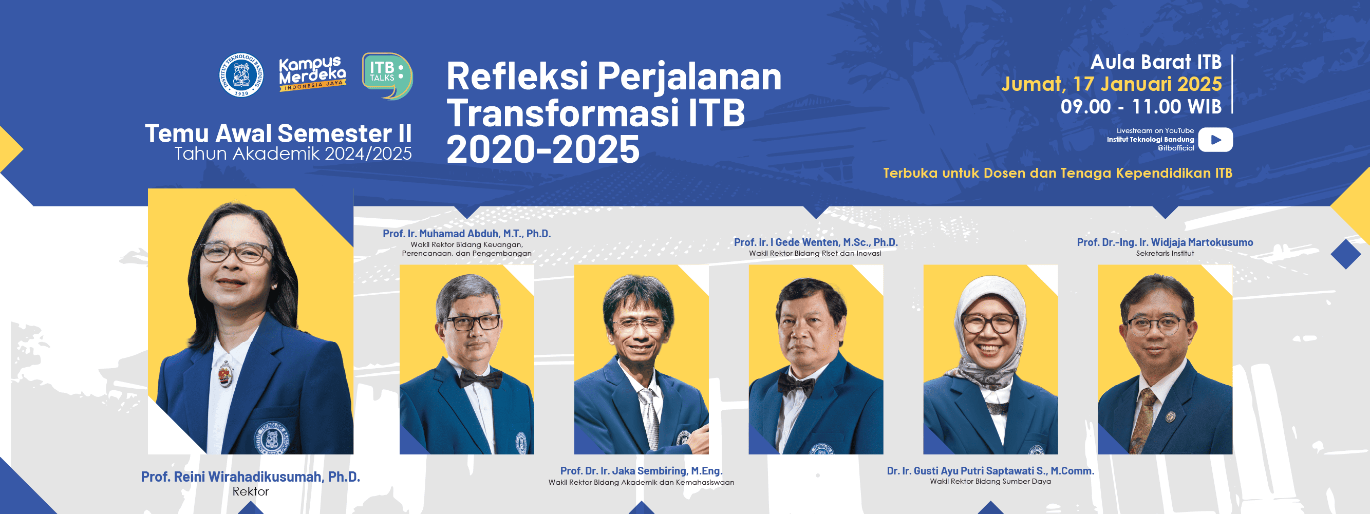 ITB Talks - Refleksi Perjalanan Transformasi ITB 2020-2025